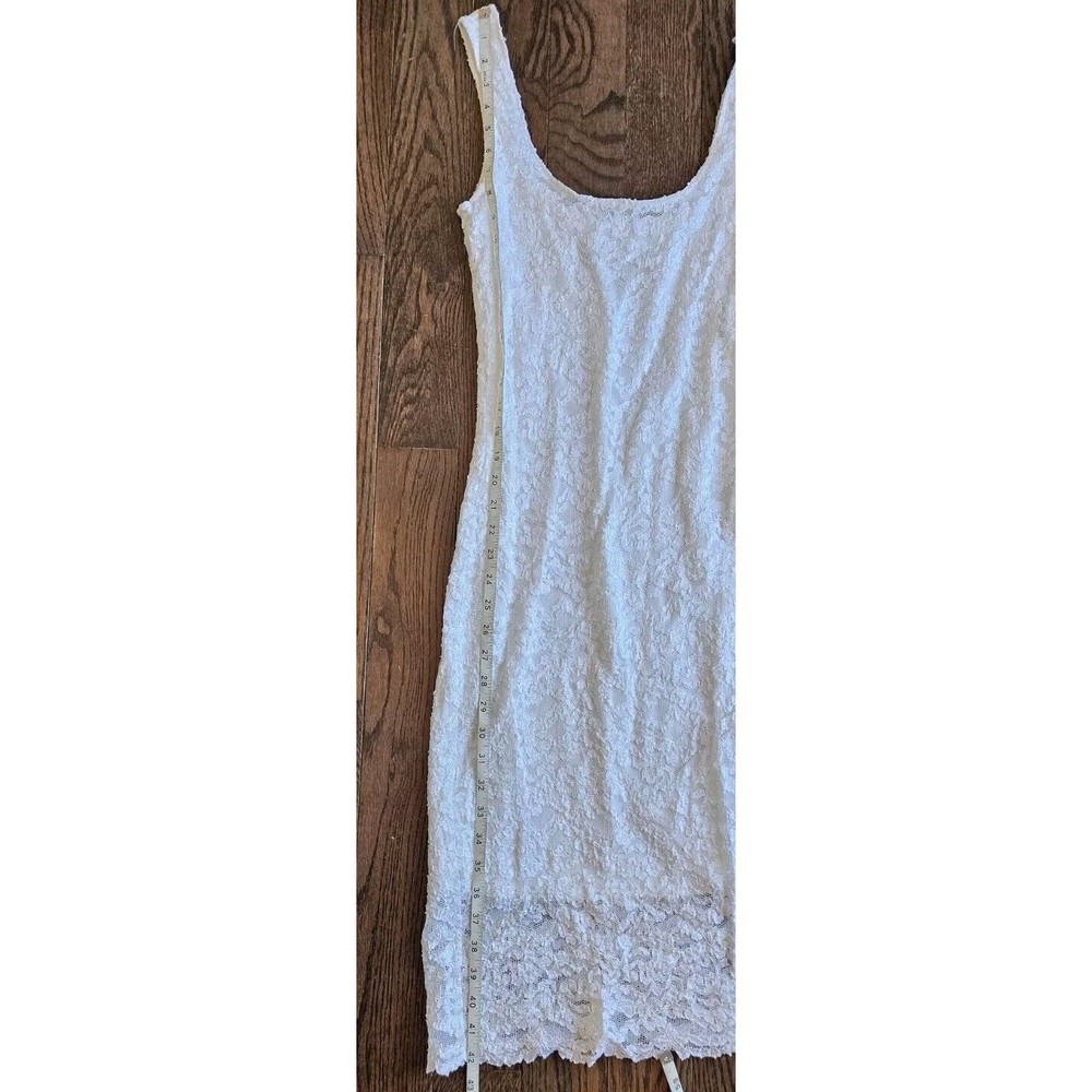 JS COLLECTIONS White Lace Vintage Midi Dress Sz 10 Formal Cocktail Wedding Dress - Picture 3 of 12